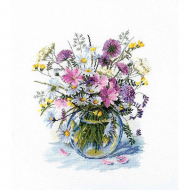 Набор для вышивания МАРЬЯ ИСКУСНИЦА арт.04.005.19 Полевой букет 30х30 см