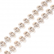 Тесьма пластиковая арт.TBY A2014-01 цв.2 св.золото разм.12х6мм уп.9.14м