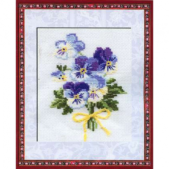 Набор для вышивания РИОЛИС арт.792 Анютины глазки 13х16 см