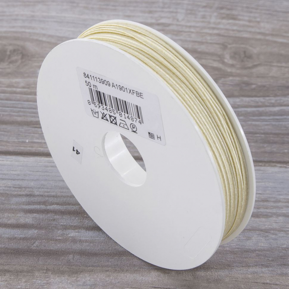 Шнур-сутаж PEGA, светло-бежевый, 3 мм