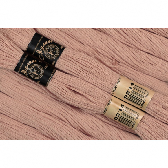 Нитки мулине цв.9214 персиковый 12х10м С-Пб