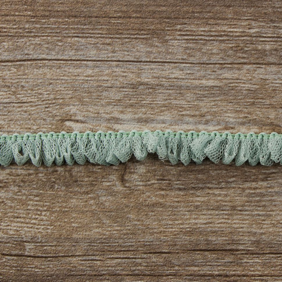 Тесьма декоративная, 17 мм, цвет светло-зеленый