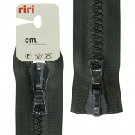 30598_Молния riri тракторная разъёмная 2 замка, 8 мм, 75 cм, цвет 2818, темно-зеленый болотный
