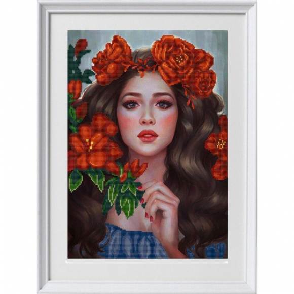 Рисунок на ткани (Бисер) КОНЁК арт. 1339 Алена 29х39 см