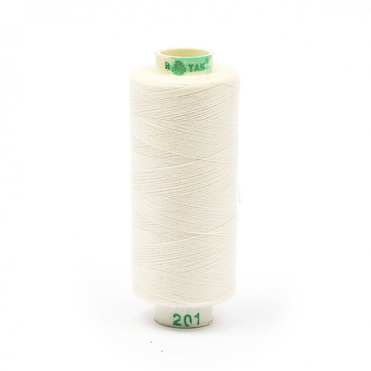 Нитки Dor Tak бытовые 40/2 полиэстер 366м цв.201 экрю