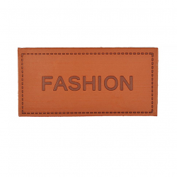 Аппликация пришивная FASHION арт.TBY.SHEV.05 7х3,5см цв.бежевый уп.20шт
