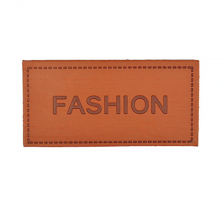 Аппликация пришивная FASHION арт.TBY.SHEV.05 7х3,5см цв.бежевый уп.20шт