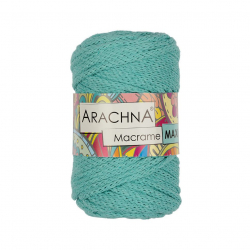 Пряжа ARACHNA Macrame Maxi (80% хлопок, 20% полиэстер) 4х250г/80м цв.19 мятный