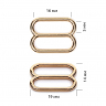 Пряжка регулятор для купальника металл TBY-816C.SW 16мм цв.золото, уп.1000шт