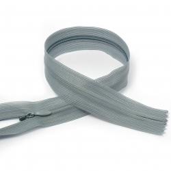 Молния MaxZipper пласт. потайная №3 20см н/р цв.F316 серый уп.50шт