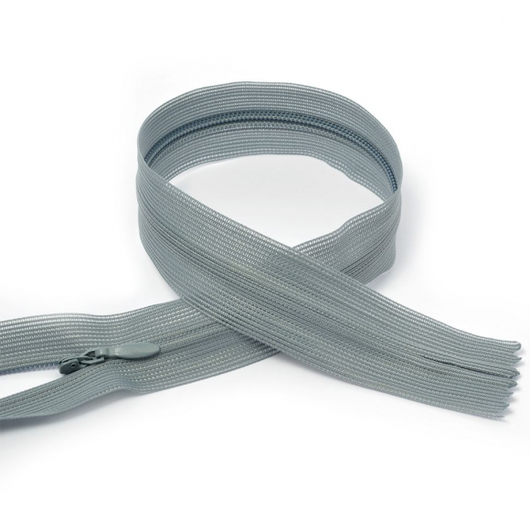 Молния MaxZipper пласт. потайная №3 20см н/р цв.F316 серый уп.50шт