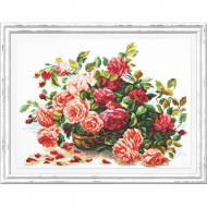 Набор для вышивания ЧУДЕСНАЯ ИГЛА арт.40-38 Королевские розы 38х28 см