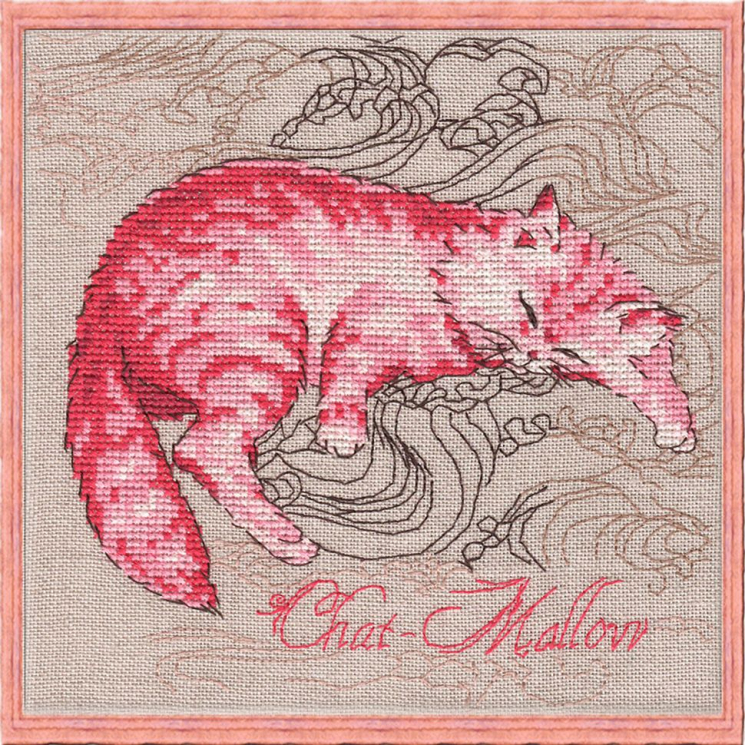 114683_Набор для вышивания "Chat-Mallow" (Гламурная кошечка)