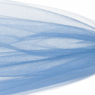 Фатин Кристалл средней жесткости блестящий арт.K.TRM шир.300см, 100% полиэстер цв. 27 К уп.5м - светло-голубой