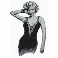 Набор для вышивания мулине НИТЕКС арт.0077 Мэрилин Монро 29х44 см