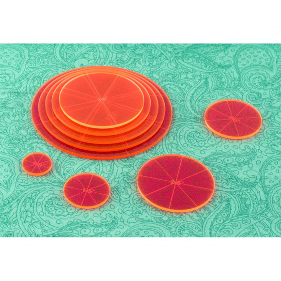 64982_Лекала универсальные "Круги" 1", 1.5", 2", 2.5", 3", 3.5", 4", 4.5", 5"