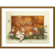 Набор для вышивания мулине НОВА СЛОБОДА арт.СВ4506 Корги 36х27 см