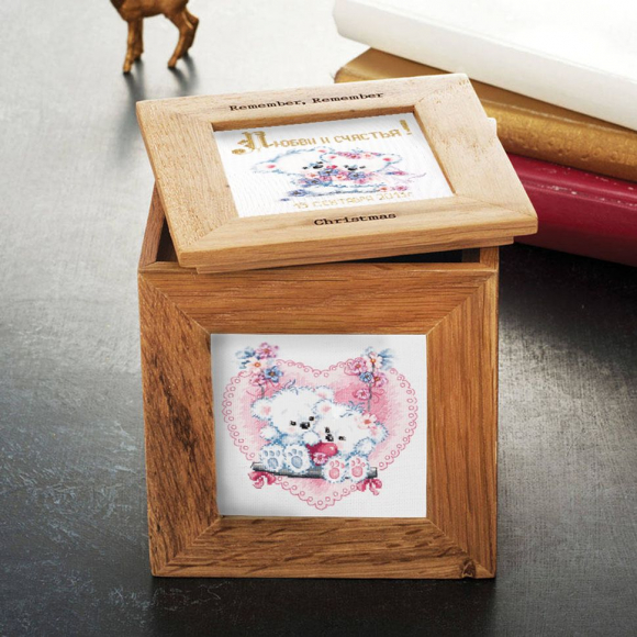 Набор для вышивания ЧУДЕСНАЯ ИГЛА арт.80-06 Счастливая любовь 18х18 см