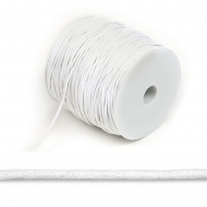 Шнур вощеный 2мм, 100% хлопок цв. 101 белый уп.100м