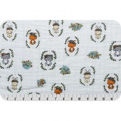 Ткань для пэчворка PEPPY Smd Embrace (марлевка) 110 г/м? 100% хлопок цв.flower crowns saltwater уп.100х125 см