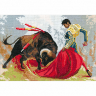 Набор для вышивания мулине НИТЕКС арт.0294 Коррида 40х28 см