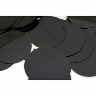 Пайетки россыпью арт.TBY-FLK129 25мм цв.A075 черный уп.50г