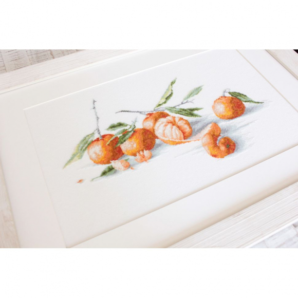 Набор для вышивания LUCA-S арт. B2255 Натюрморт с мандаринами 36х19,5 см