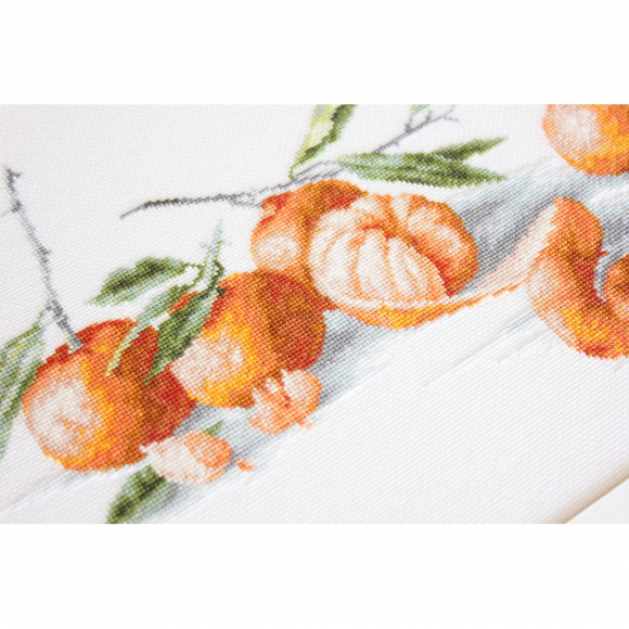 Набор для вышивания LUCA-S арт. B2255 Натюрморт с мандаринами 36х19,5 см