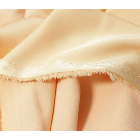 Ткань шелк Армани 89 г/м? 97% полиэстер, 3% спандекс шир.148 см арт.Р.11276.07 цв.07 золотой уп.25м