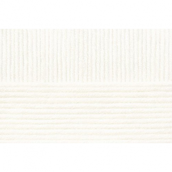 Пряжа для вязания ПЕХ Перспективная (50% мериносовая шерсть, 50% акрил) 5х100г/270м цв.001 белый