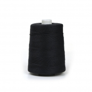 Нитки армированные 210ЛШ, хакоба  1000 м цв.6818 черный