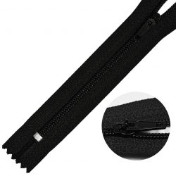 Молния MaxZipper брючная №4 замок полуавтомат, 18см н/р цв.F322 черный уп.100шт