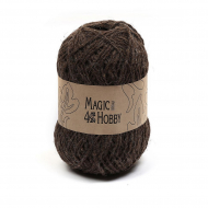 Пряжа для вязания Magic 4 Hobby (80% шерсть, 20% акрил) 5х100г/125м цв. коричневый