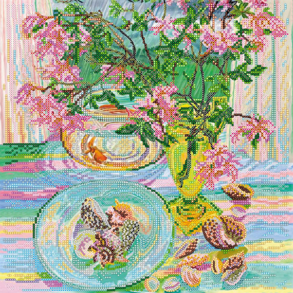 Схема на холсте АБРИС АРТ арт. AC-355 Морские игрушки 30х30 см