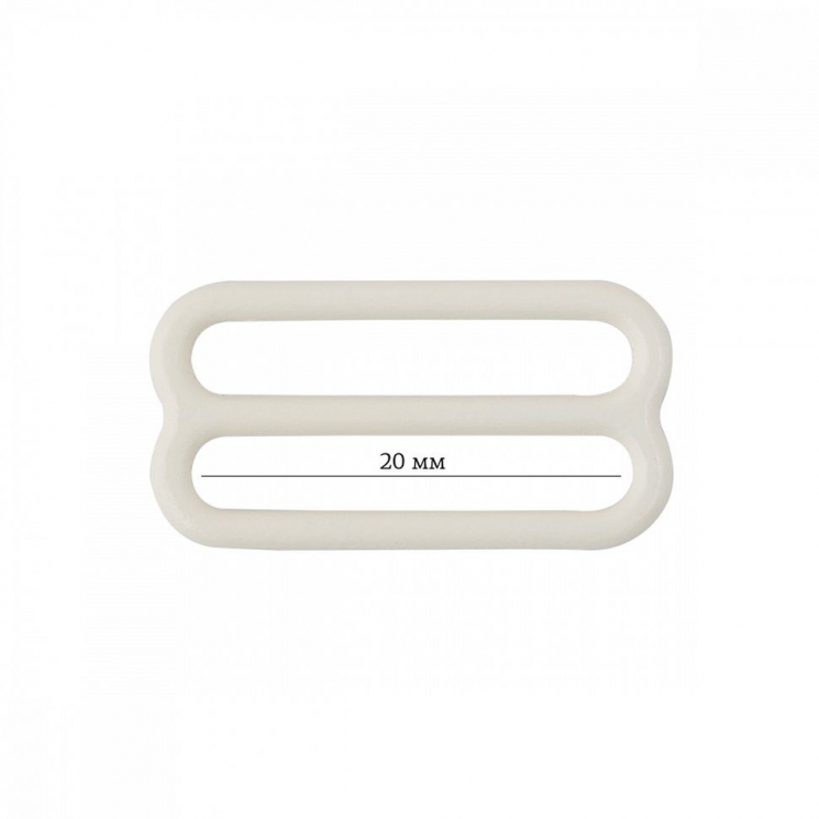 Пряжка регулятор для бюстгальтера металл ARTA.F.2829 20мм цв.004 сумрачно-белый, уп.50шт