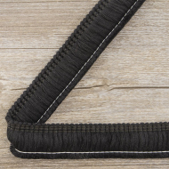 Бахрома декоративная, 30 мм, цвет черный