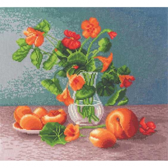 Набор для вышивания СДЕЛАЙ СВОИМИ РУКАМИ арт.Н-12 Настурции 33х29 см