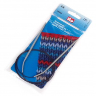 211251 PRYM Спицы круговые для вязания с гибкой черной леской 3,5мм 100см алюминий уп.1шт