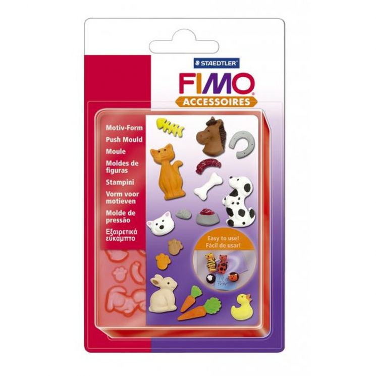 FIMO Формочки для литья Домашние животные уп. 15 форм 2x2 см арт.8725 02