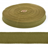 Тесьма киперная 30 мм хлопок 1,9г/м арт.ЛКЭ-30ХХ-50 цв.хаки уп.50м Тесьма киперная 30 мм хлопок 1,9г/м арт.ЛКЭ-30ХХ-50 цв.хаки уп.50м