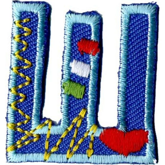 60757_Термоаппликации HKM "Буква "Ш" цветная 60757_Термоаппликации HKM "Буква "Ш" цветная