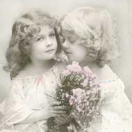 98671_Салфетки трехслойные для декупажа, коллекция "Lunch" Sagen Vintage Design "Подружки"