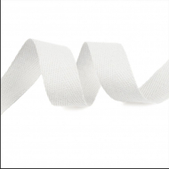Тесьма киперная 22 мм хлопок 1,8г/см арт.12.2С-257К.22.БЕЛ цв.003 уп.50м