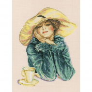 Набор для вышивания РТО арт.M479 Загадочная незнакомка 23х32 см