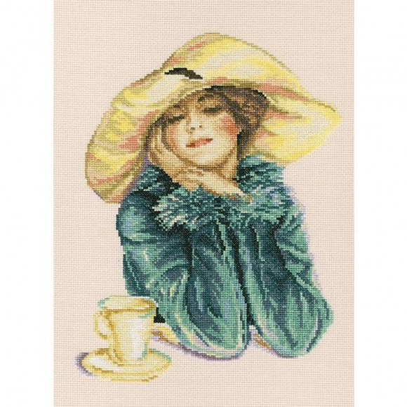 Набор для вышивания РТО арт.M479 Загадочная незнакомка 23х32 см