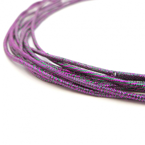 Канитель мягкая, фигурная арт.KAN/MM 1,5-12 металлик, цв.фиолетово-зеленая уп.100 г