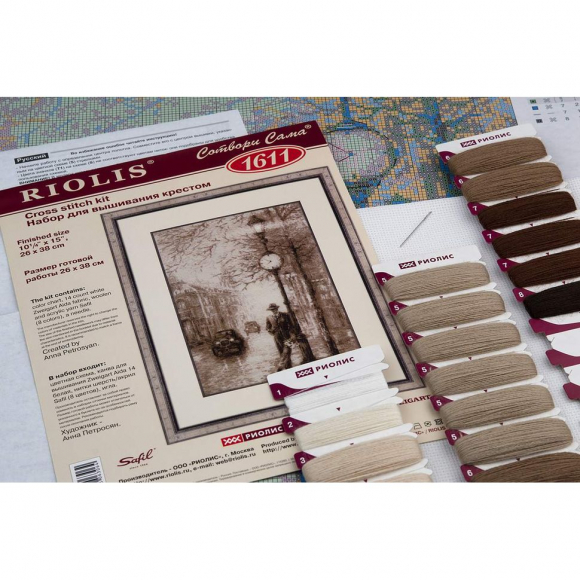 Набор для вышивания РИОЛИС арт.1611 Старая фотография. Ожидание 26х38 см