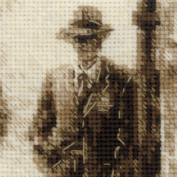 Набор для вышивания РИОЛИС арт.1611 Старая фотография. Ожидание 26х38 см