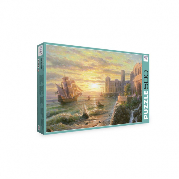 Пазл ФРЕЯ арт.PZL-500/12 Закат над морем 32,5х47,5 см