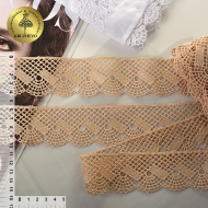 Кружево гипюр KRUZHEVO арт.TR.8GB8540E шир.45мм цв.14 капучино уп.9м